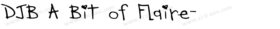 DJB A Bit of Flaire字体转换